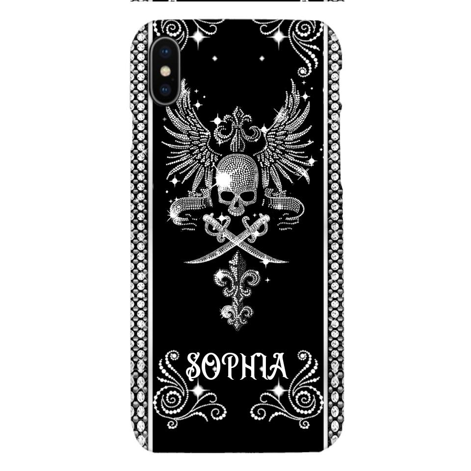 Personalized Skull Tattoos Diamond Phone Case Printed T3Q 0704