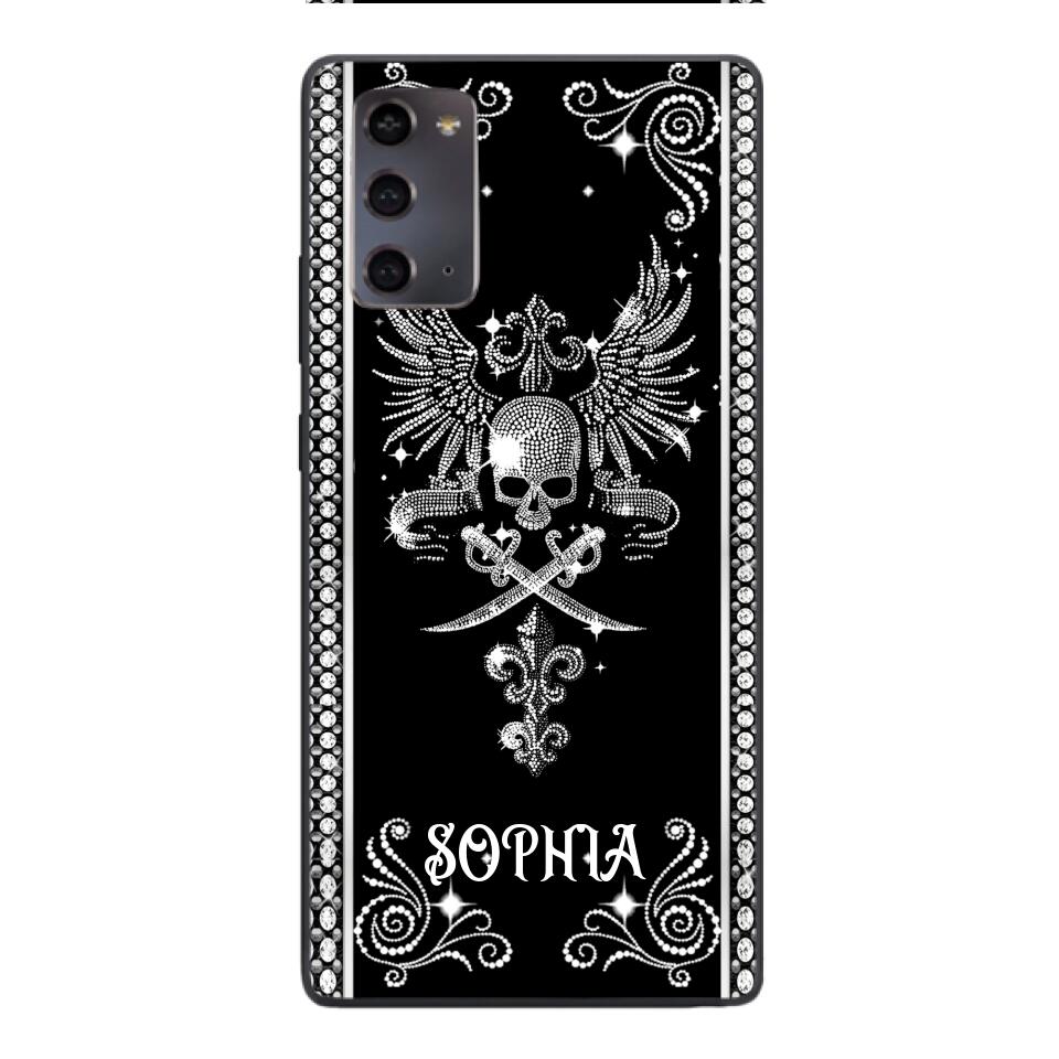 Personalized Skull Tattoos Diamond Phone Case Printed T3Q 0704