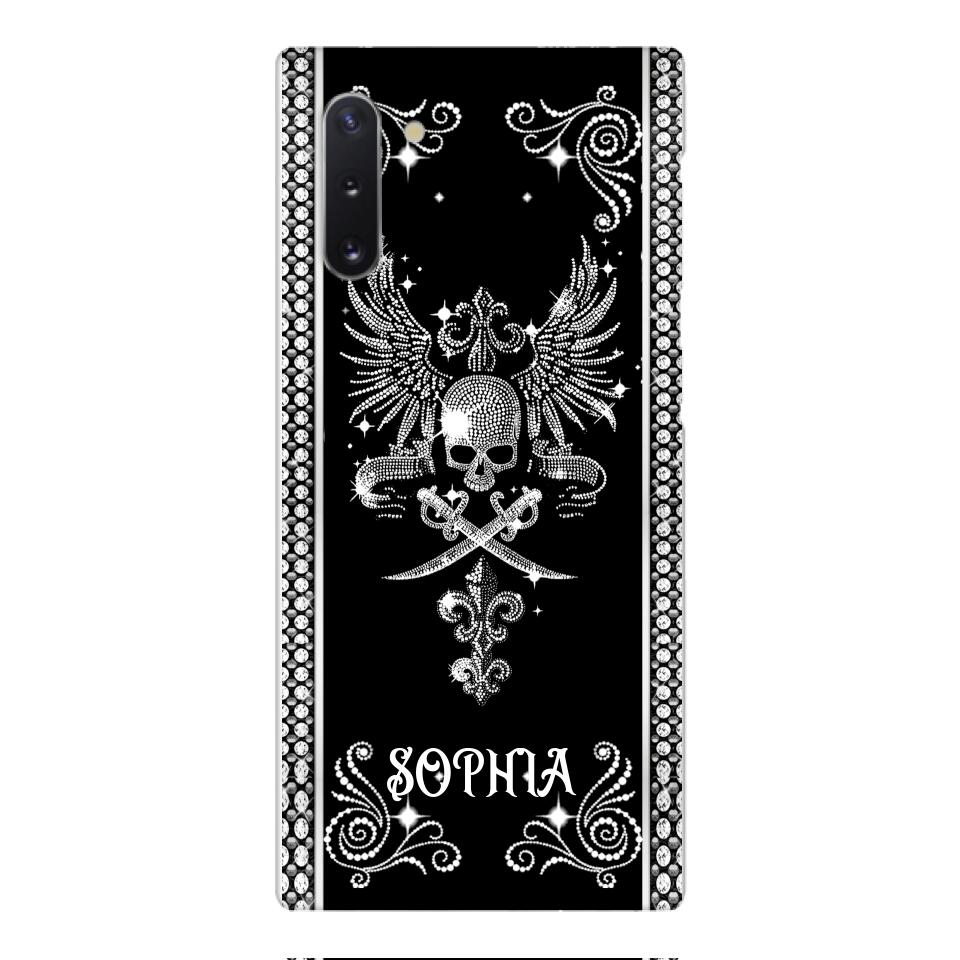 Personalized Skull Tattoos Diamond Phone Case Printed T3Q 0704