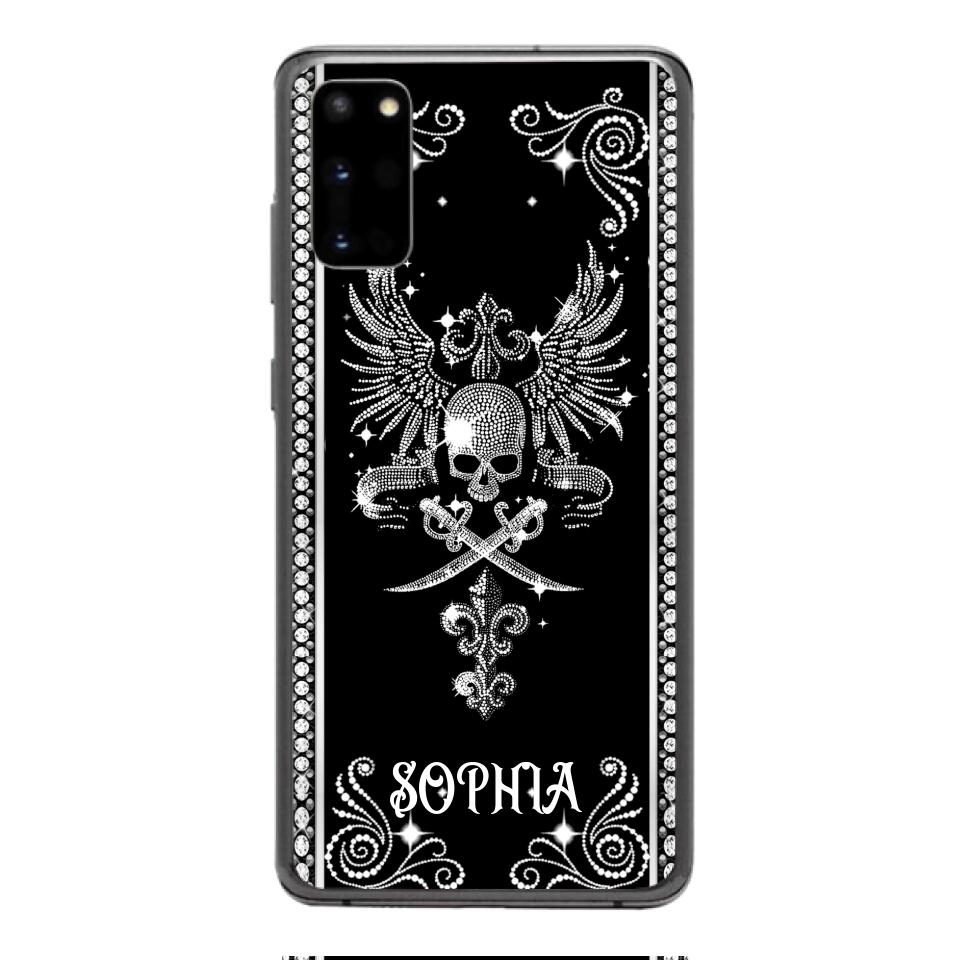 Personalized Skull Tattoos Diamond Phone Case Printed T3Q 0704