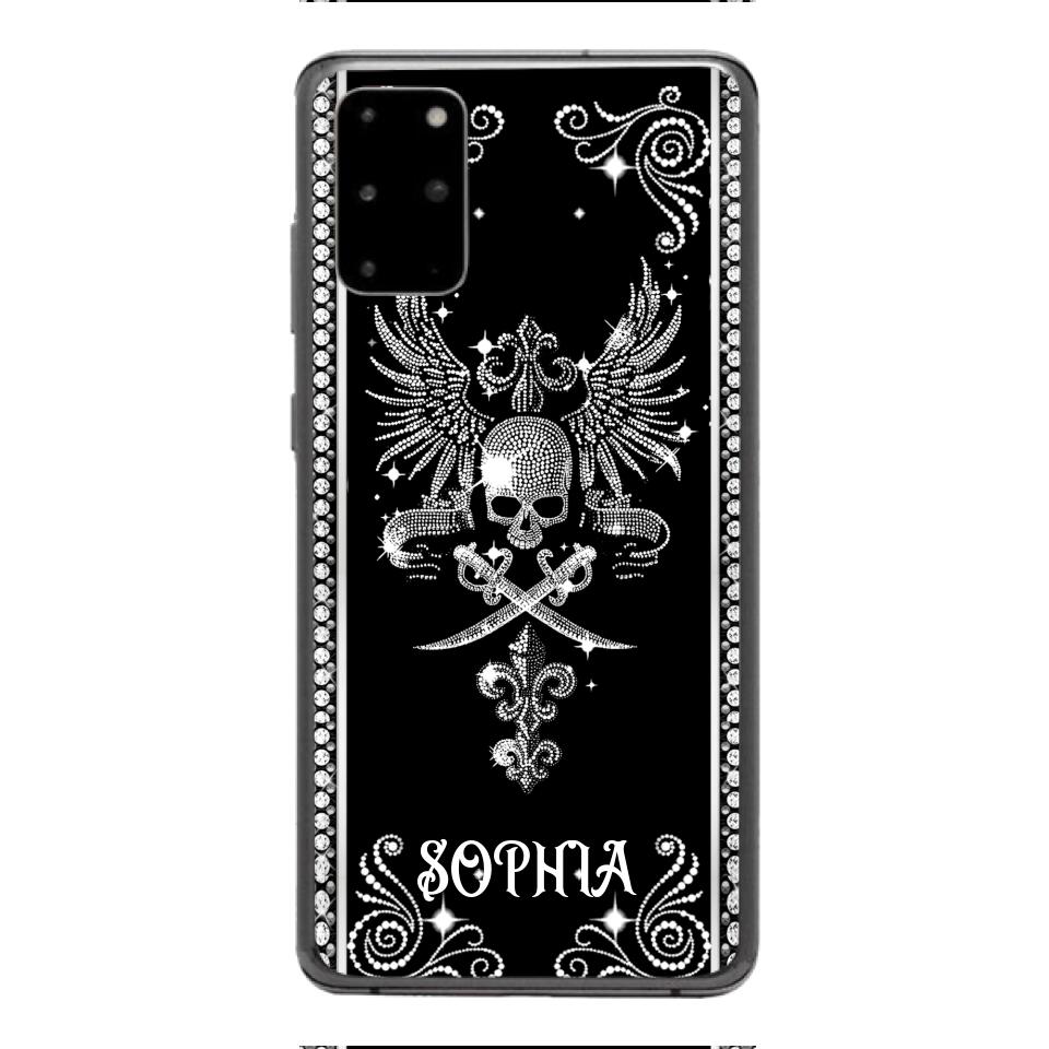 Personalized Skull Tattoos Diamond Phone Case Printed T3Q 0704