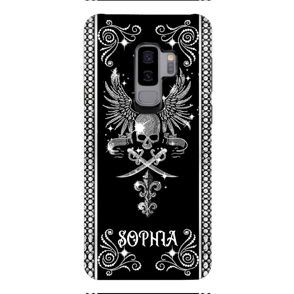 Personalized Skull Tattoos Diamond Phone Case Printed T3Q 0704