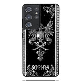 Personalized Skull Tattoos Diamond Phone Case Printed T3Q 0704