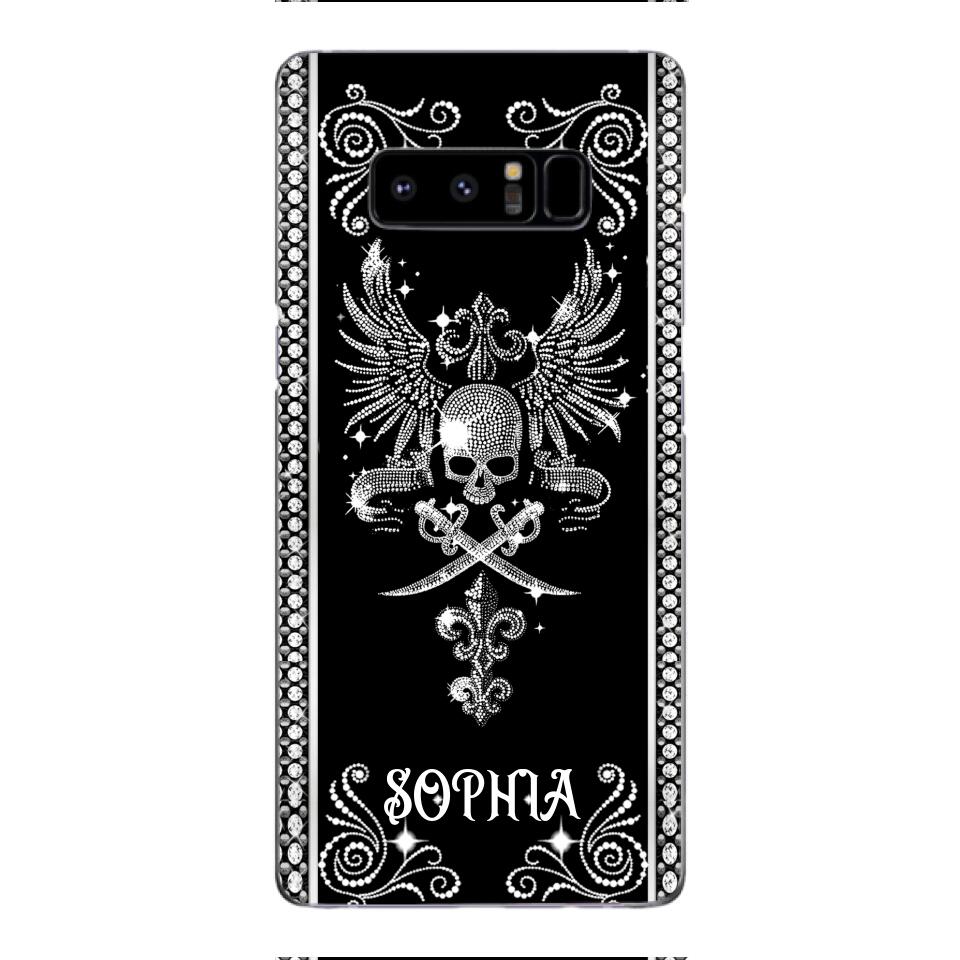 Personalized Skull Tattoos Diamond Phone Case Printed T3Q 0704
