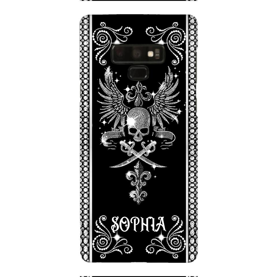 Personalized Skull Tattoos Diamond Phone Case Printed T3Q 0704