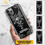 Personalized Skull Tattoos Diamond Phone Case Printed T3Q 0704