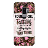 PERSONALIZED COUNTRY GIRL WITH TATTOOS PRETTY EYES AND THICK THINGS PHONECASE QTTN0704