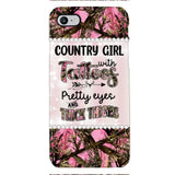 PERSONALIZED COUNTRY GIRL WITH TATTOOS PRETTY EYES AND THICK THINGS PHONECASE QTTN0704