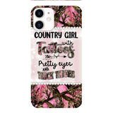 PERSONALIZED COUNTRY GIRL WITH TATTOOS PRETTY EYES AND THICK THINGS PHONECASE QTTN0704