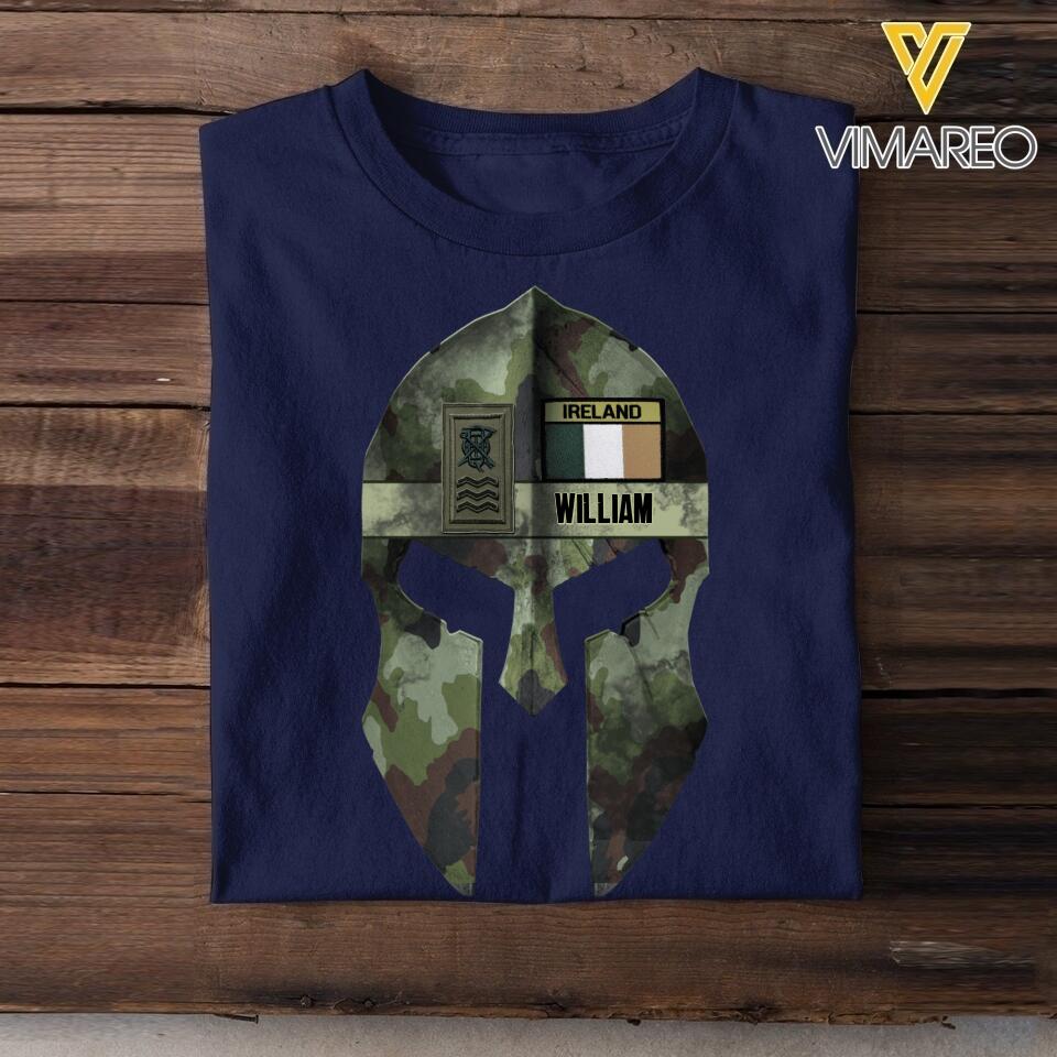 Personalized Irish Veteran Spartan Warrior