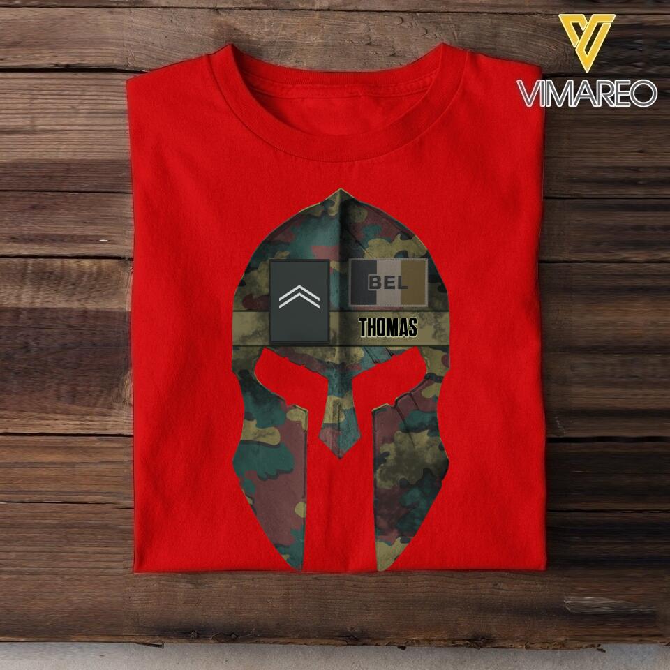 Personalized Belgian Veteran Spartan Warrior