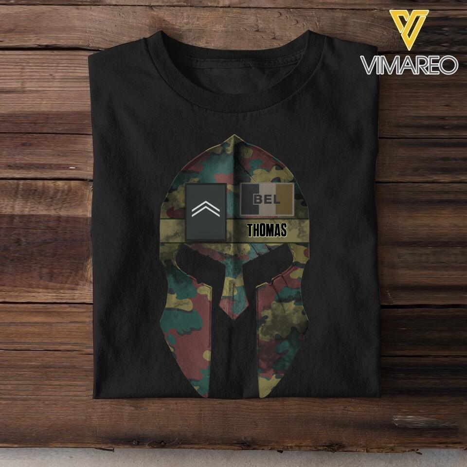 Personalized Belgian Veteran Spartan Warrior