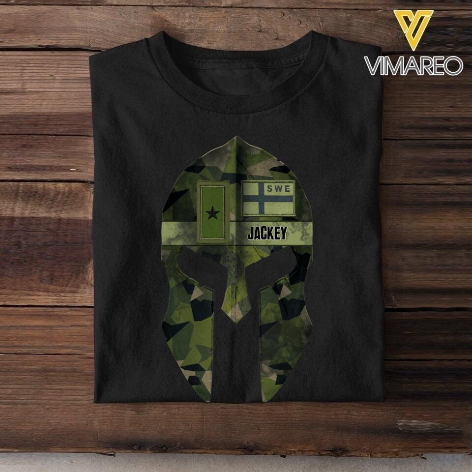 Personalized Swedish Veteran Spartan Warrior