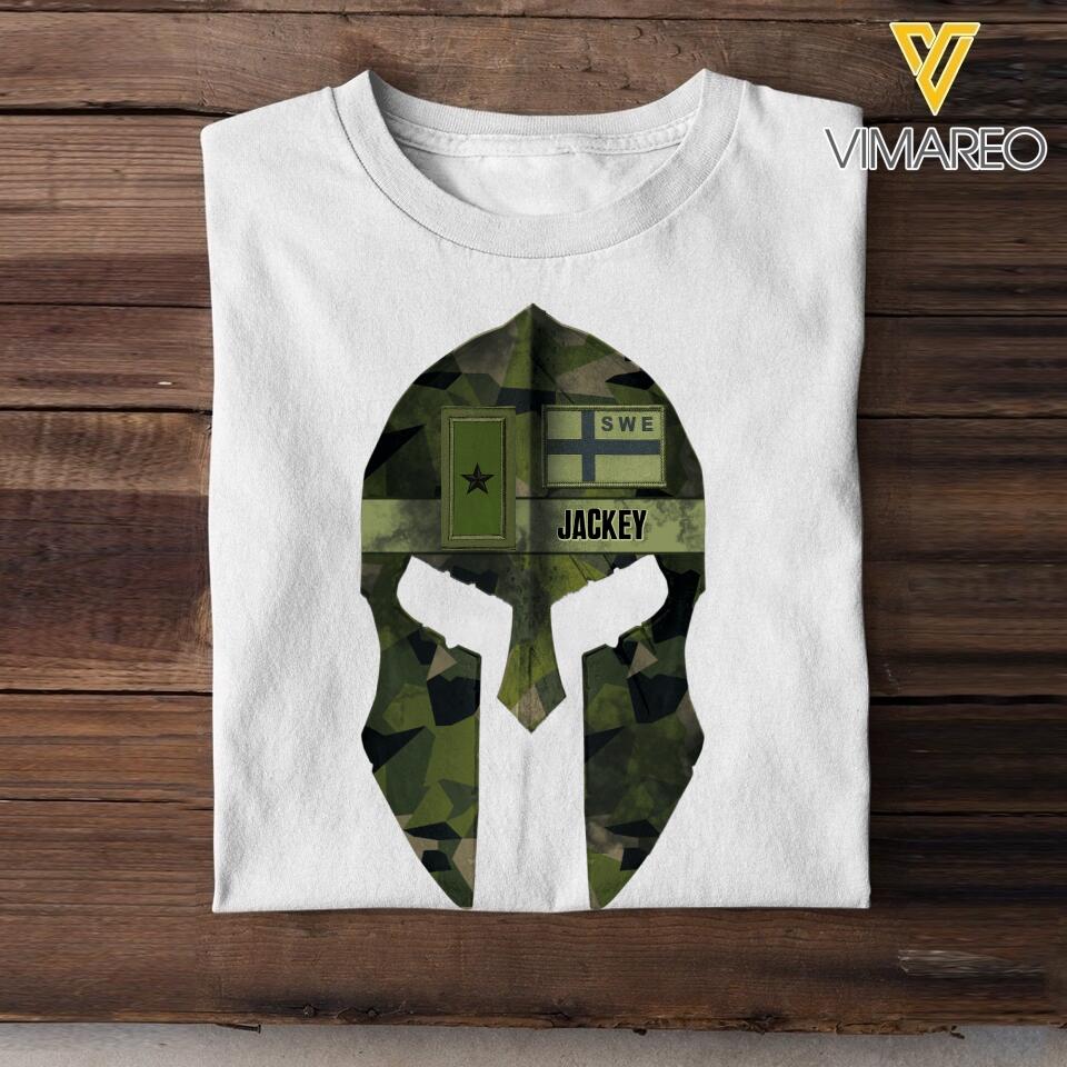 Personalized Swedish Veteran Spartan Warrior