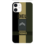 DH Personalized Belgian Soldier Phone Case Printed DT084
