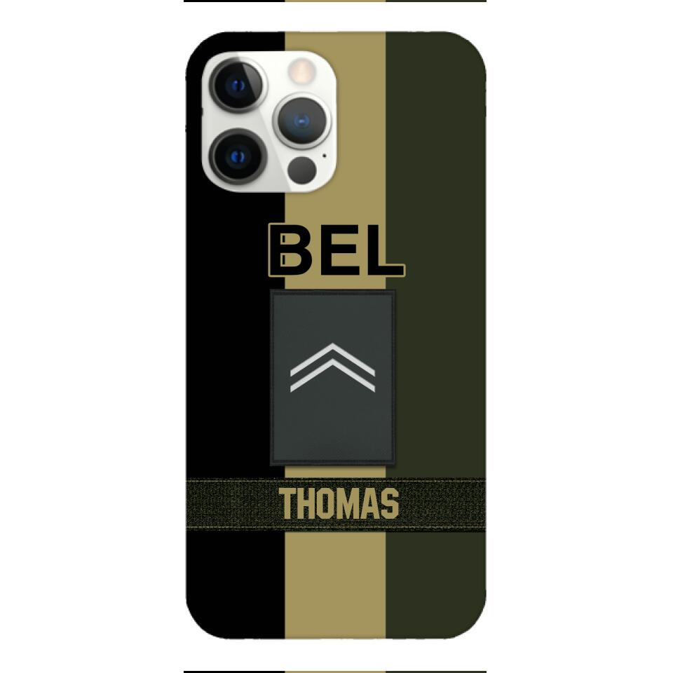 DH Personalized Belgian Soldier Phone Case Printed DT084