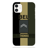 DH Personalized Belgian Soldier Phone Case Printed DT084