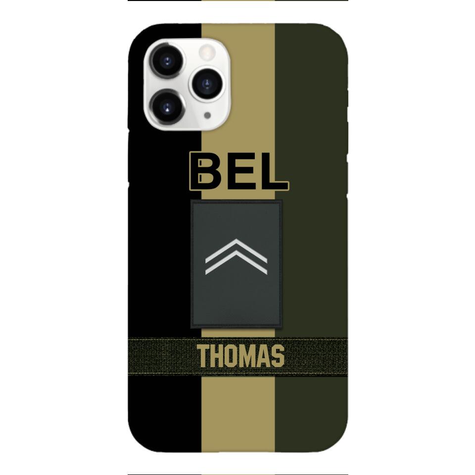 DH Personalized Belgian Soldier Phone Case Printed DT084