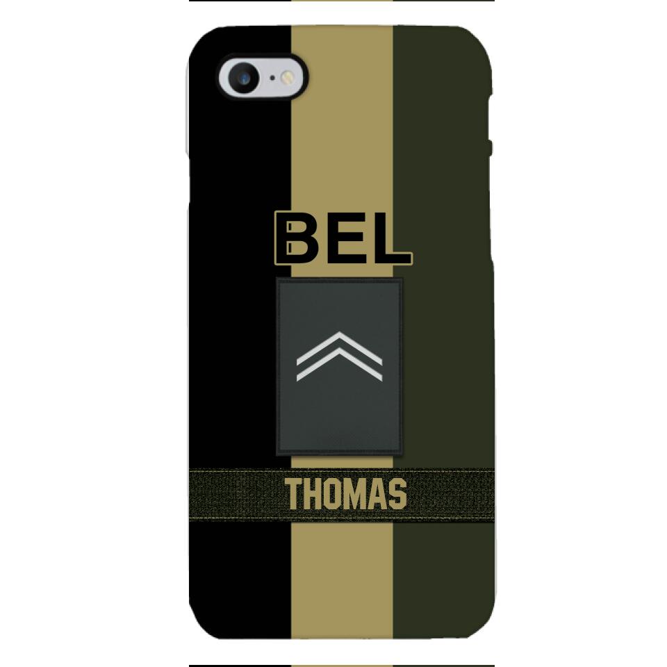 DH Personalized Belgian Soldier Phone Case Printed DT084