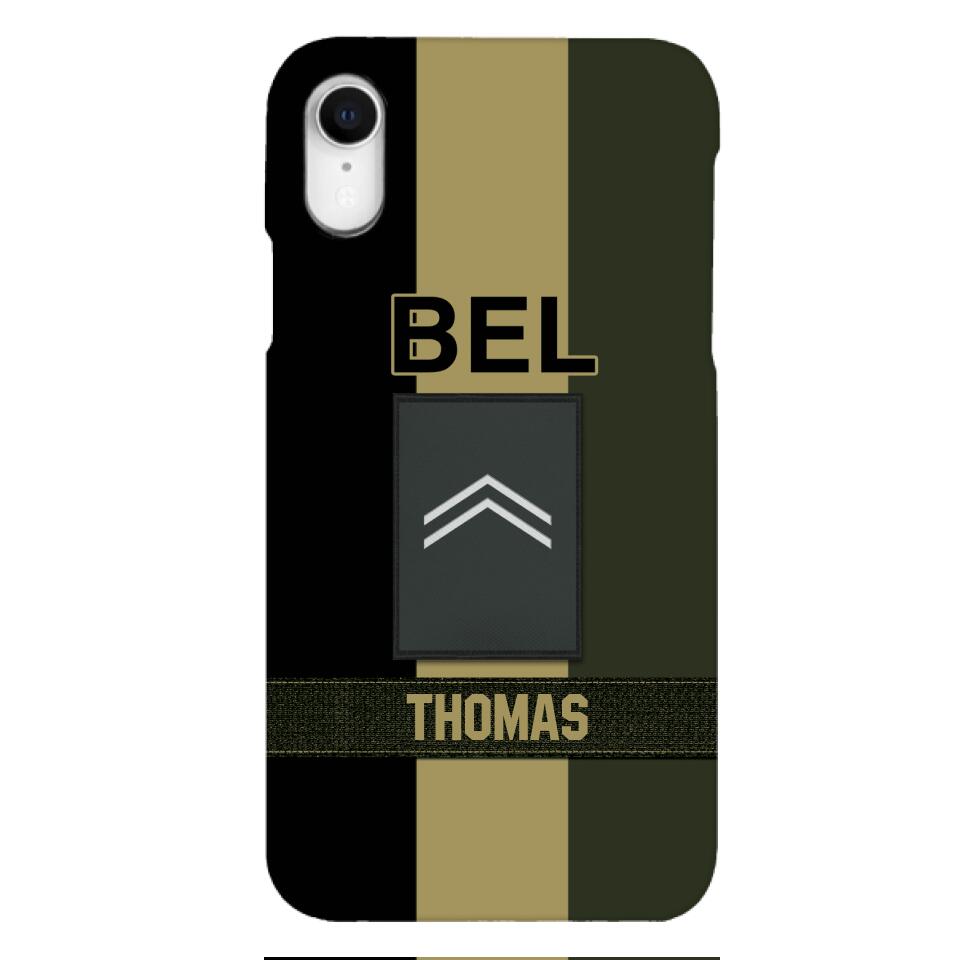 DH Personalized Belgian Soldier Phone Case Printed DT084