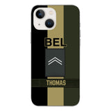 DH Personalized Belgian Soldier Phone Case Printed DT084