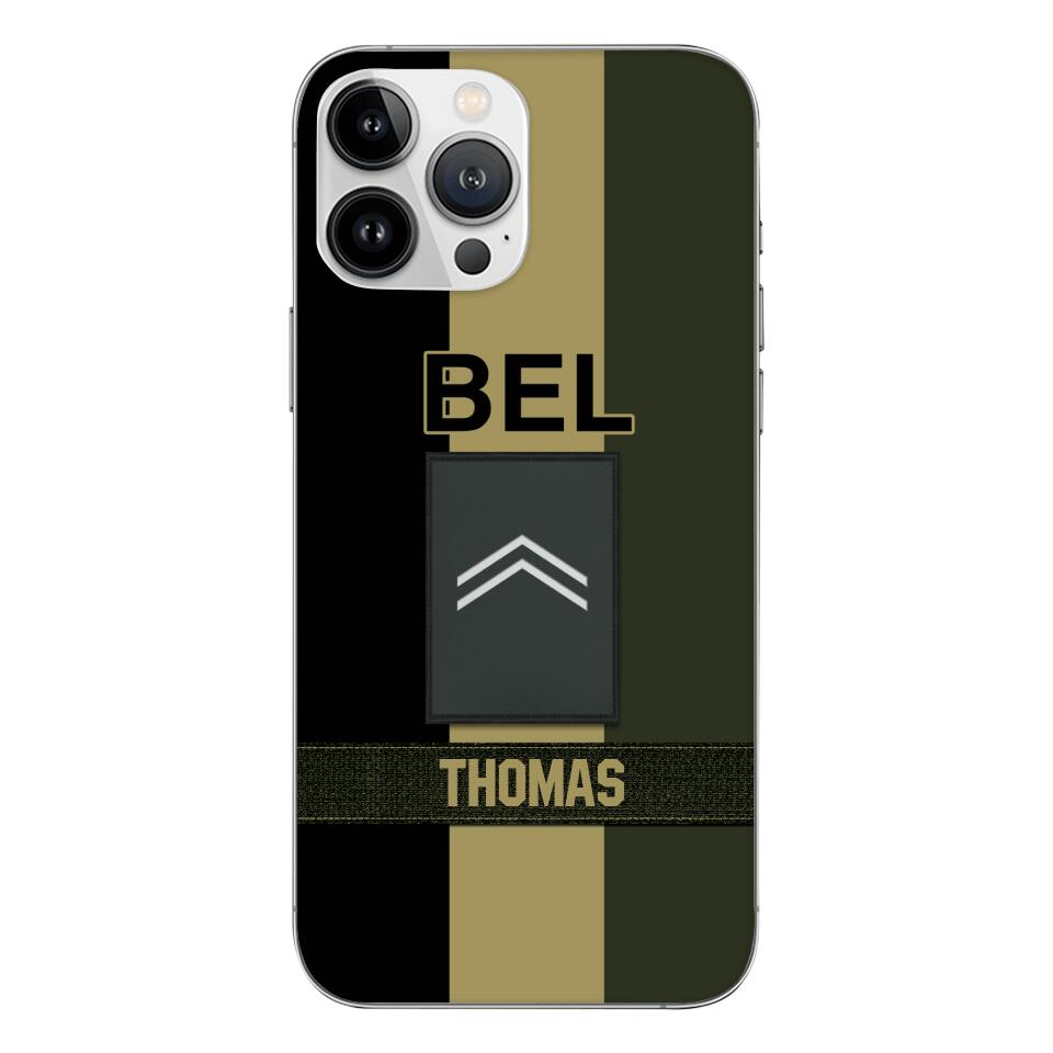 DH Personalized Belgian Soldier Phone Case Printed DT084