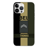 DH Personalized Belgian Soldier Phone Case Printed DT084