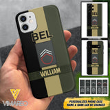 DH Personalized Belgian Soldier Phone Case Printed DT084