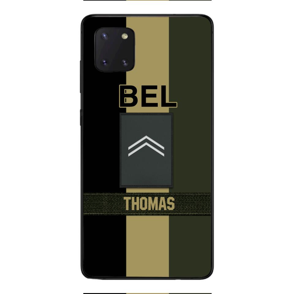 DH Personalized Belgian Soldier Phone Case Printed DT084