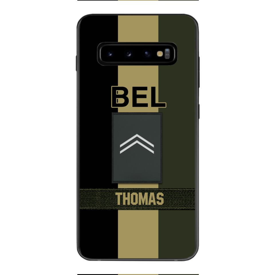DH Personalized Belgian Soldier Phone Case Printed DT084
