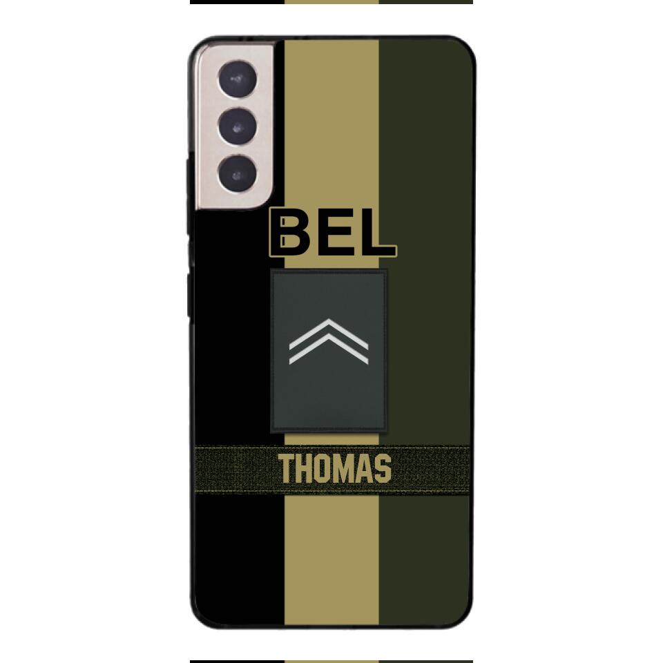 DH Personalized Belgian Soldier Phone Case Printed DT084