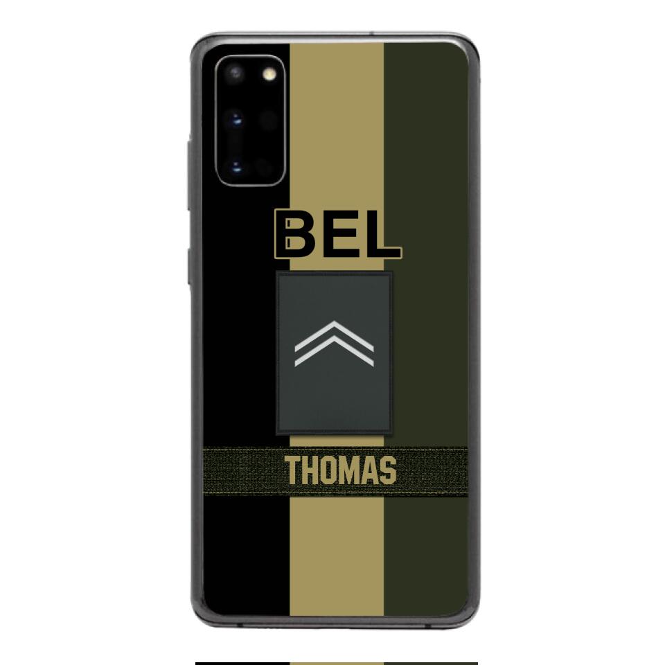 DH Personalized Belgian Soldier Phone Case Printed DT084