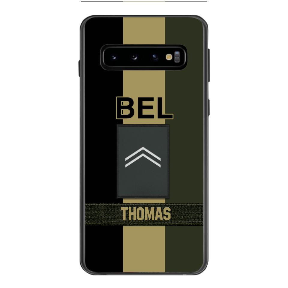 DH Personalized Belgian Soldier Phone Case Printed DT084