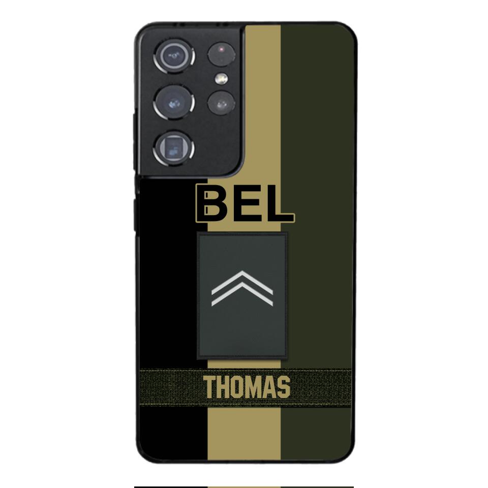 DH Personalized Belgian Soldier Phone Case Printed DT084