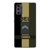 DH Personalized Belgian Soldier Phone Case Printed DT084