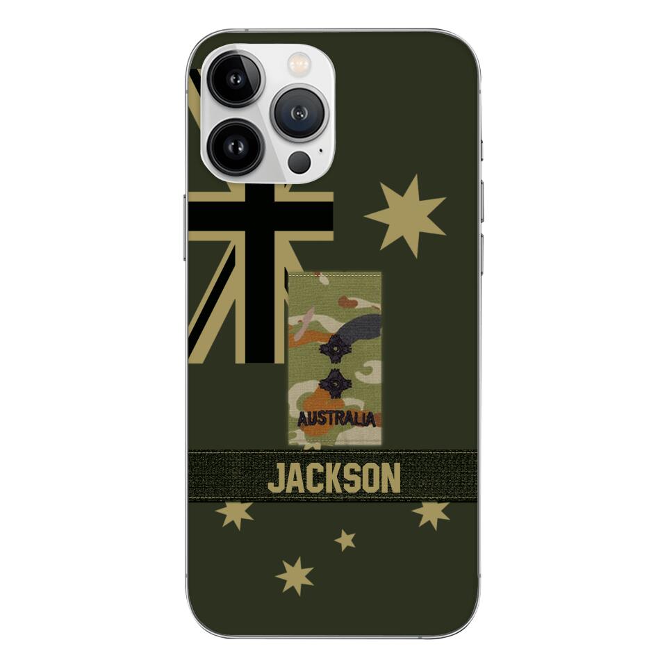 DH Personalized Australian Soldier Phone Case Printed DT084
