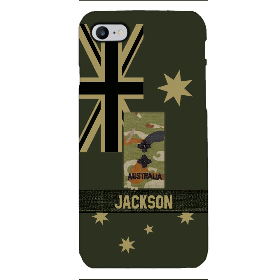 DH Personalized Australian Soldier Phone Case Printed DT084