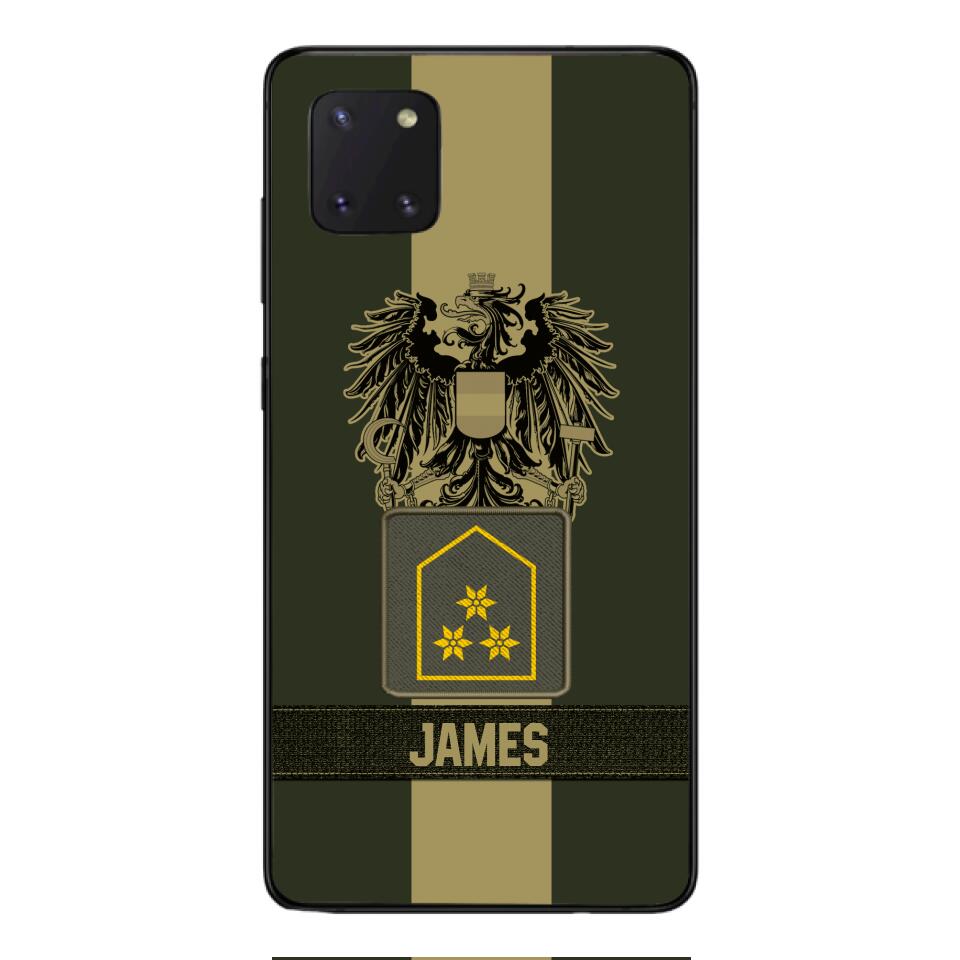 DH Personalized Austrian Soldier Phone Case Printed DT084