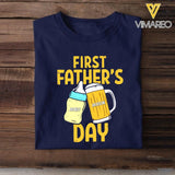 Personalized First Father's Day Tshirt QTVQ0804