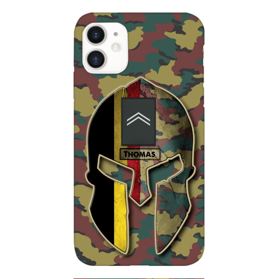 DH Personalized Belgium Soldier Phone Case Printed QH084