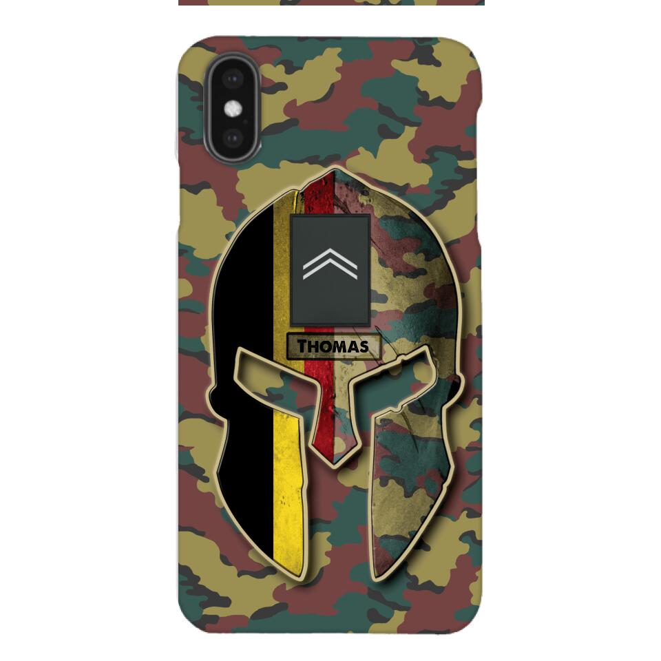 DH Personalized Belgium Soldier Phone Case Printed QH084