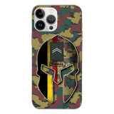 DH Personalized Belgium Soldier Phone Case Printed QH084