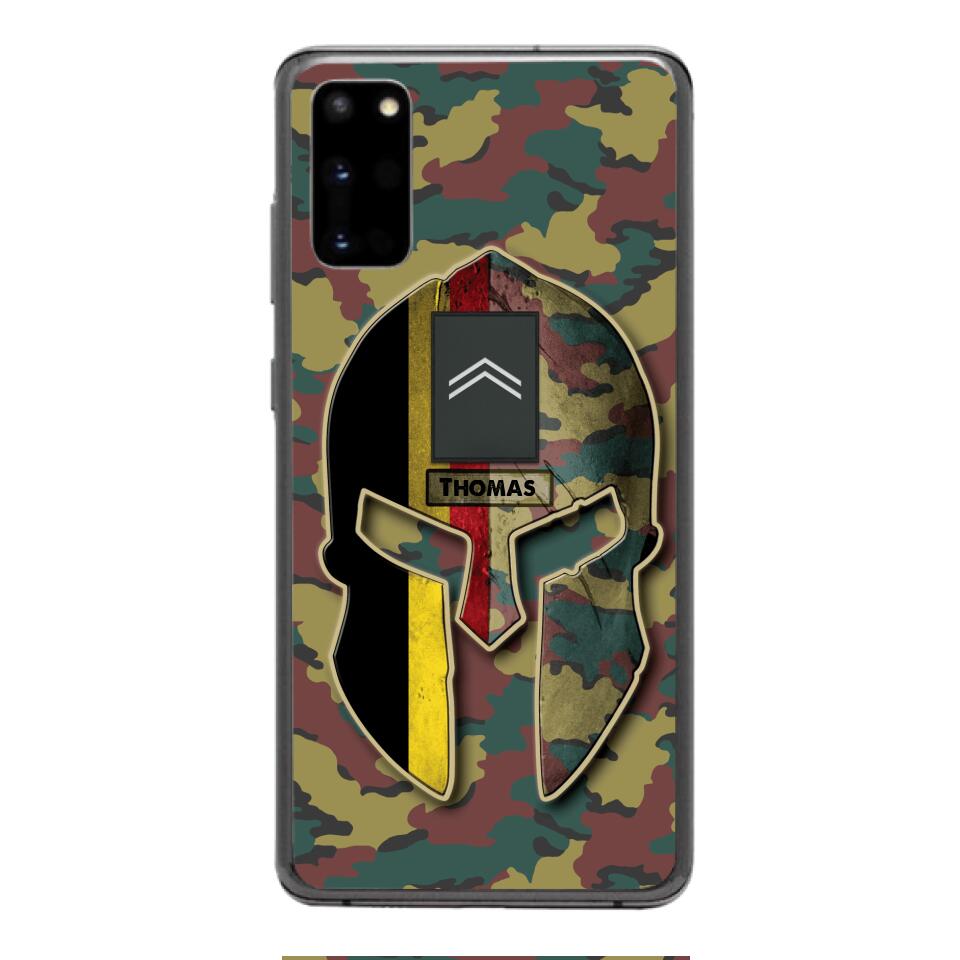 DH Personalized Belgium Soldier Phone Case Printed QH084