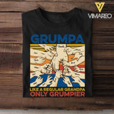 Personalized Grumpa & kid name for Father's day gift shirt