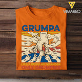 Personalized Grumpa & kid name for Father's day gift shirt