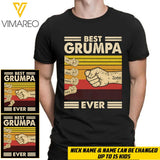 Personalized Best Grumpa Ever Tshirt Printed 22APR-MQ08