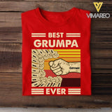 Personalized Best Grumpa Ever Tshirt Printed 22APR-MQ08