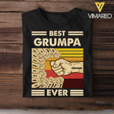 Personalized Best Grumpa Ever Tshirt Printed 22APR-MQ08