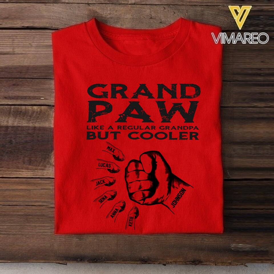 Personalized Grand Paw Tshirt Printed 22APR-HQ12