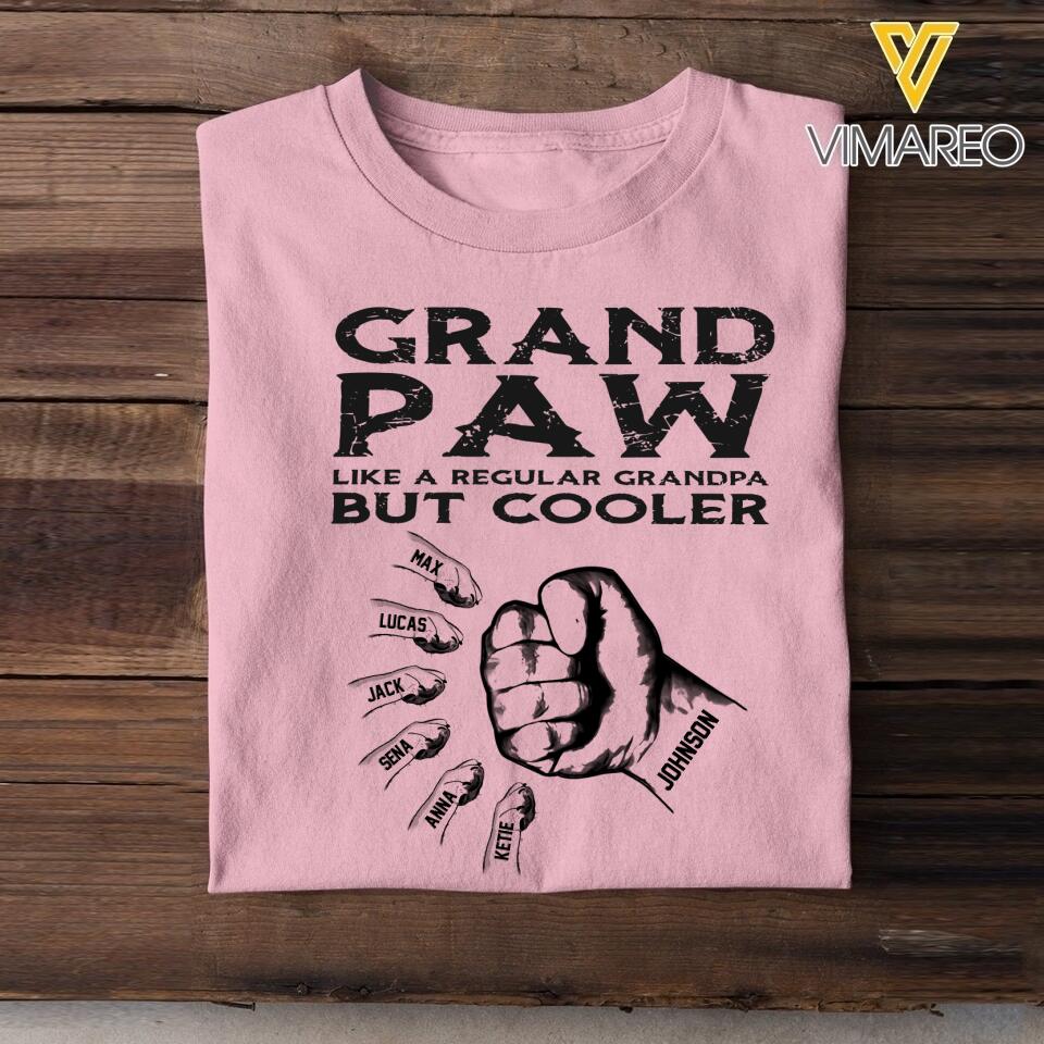 Personalized Grand Paw Tshirt Printed 22APR-HQ12